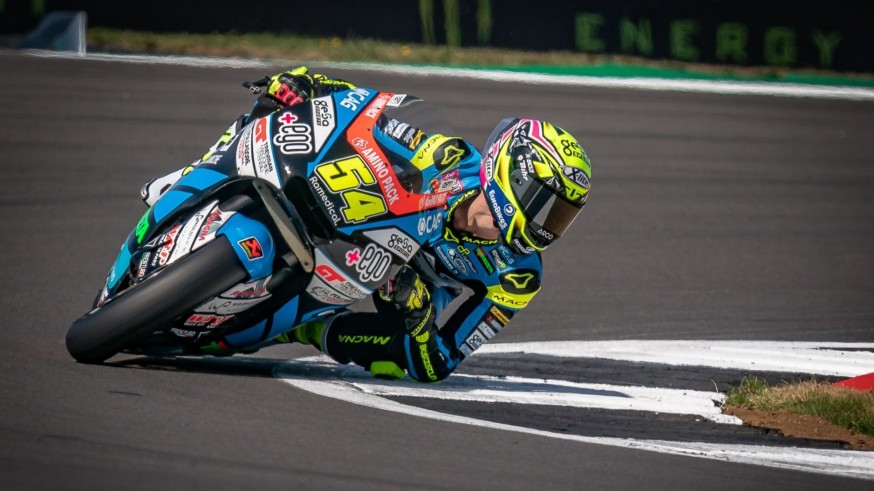 Fermín Aldeguer rodando en Silverstone.