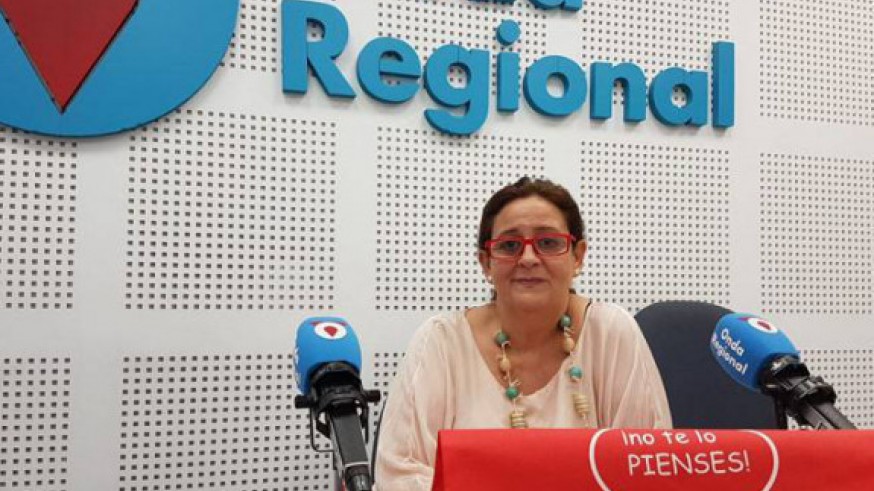 Toñi Gómez, portavoz del Centro Regional de Hemodonación