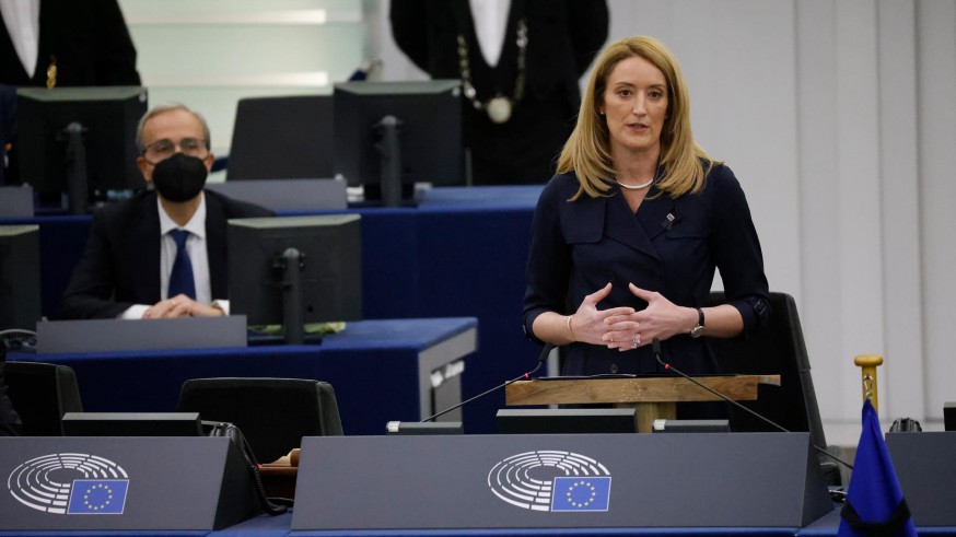El Parlamento Europeo elige como nueva presidenta a la conservadora Roberta Metsola