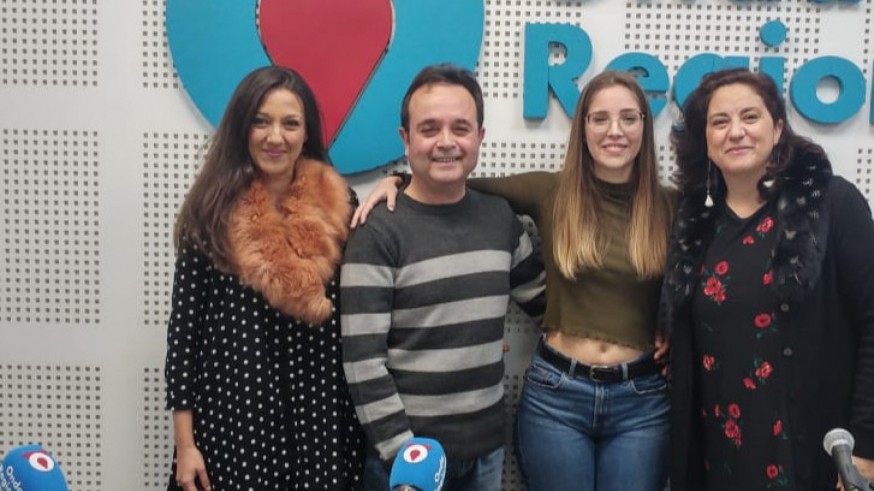 Carmen María Conesa, Juan y María Rosa Vera y Marta Ferrero en Onda Regional