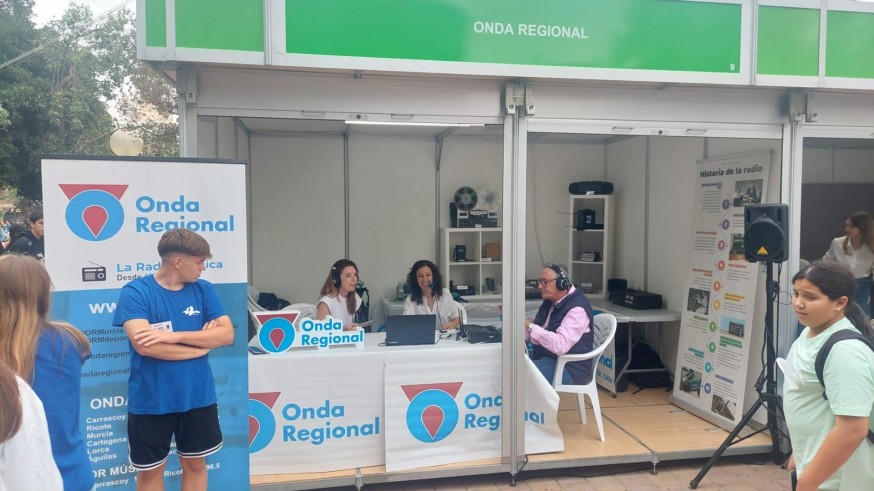 Onda Regional en la Semana de la Ciencia del jardín del Malecón en Murcia