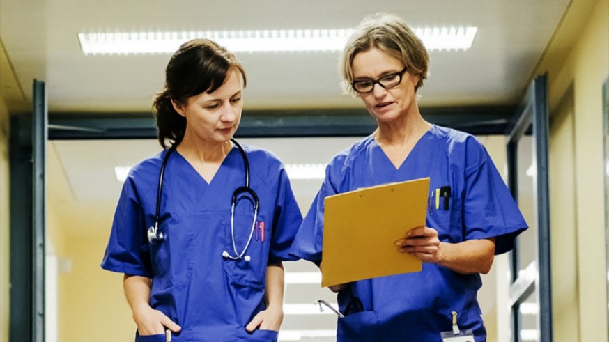 Enfermeras en un centro sanitario