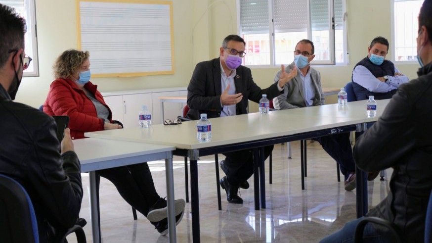 Visita de Diego Conesa (PSRM) al municipio de Albudeite. PSOE