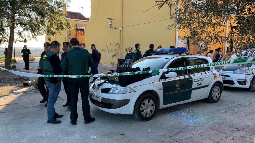 Guardia Civil en el lugar de los hechos. 