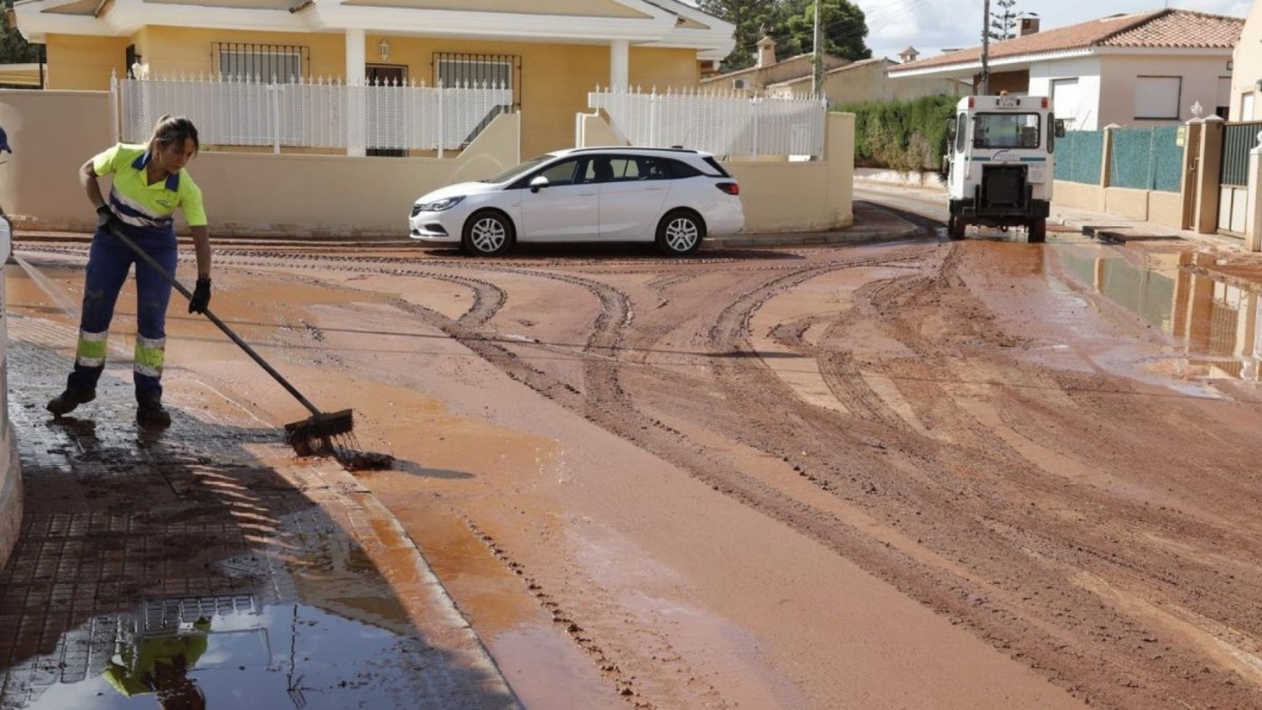 El Ayuntamiento de Cartagena trabaja para restablecer servicios en zonas del Mar Menor afectadas por las lluvias 