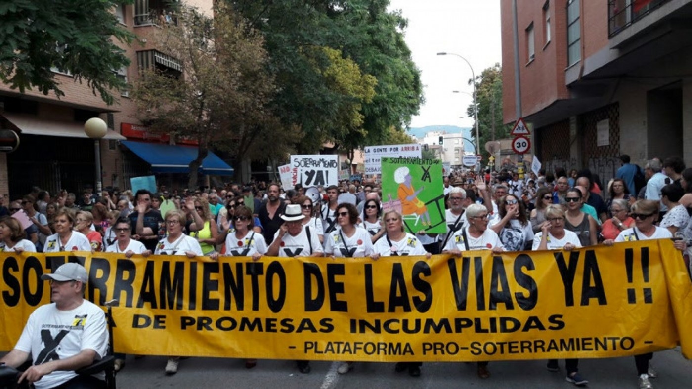 La plataforma ProSoterramiento aplaza la manifestación prevista para este sábado en Murcia