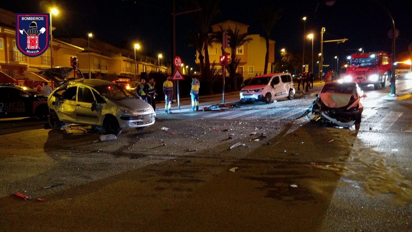 Restablecido el servicio de tranvía de Murcia tras verse afectado por un accidente de tráfico