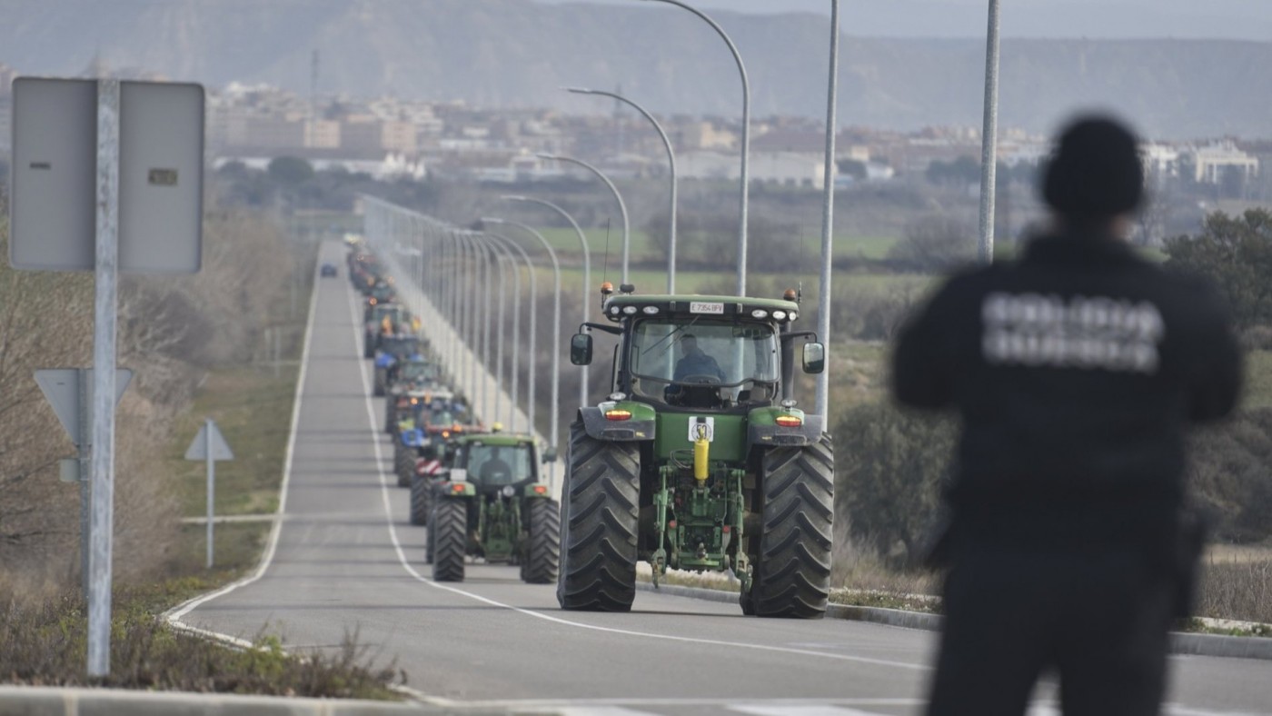 Las organizaciones agrarias suspenden la tractorada en Madrid por el accidente de tren
